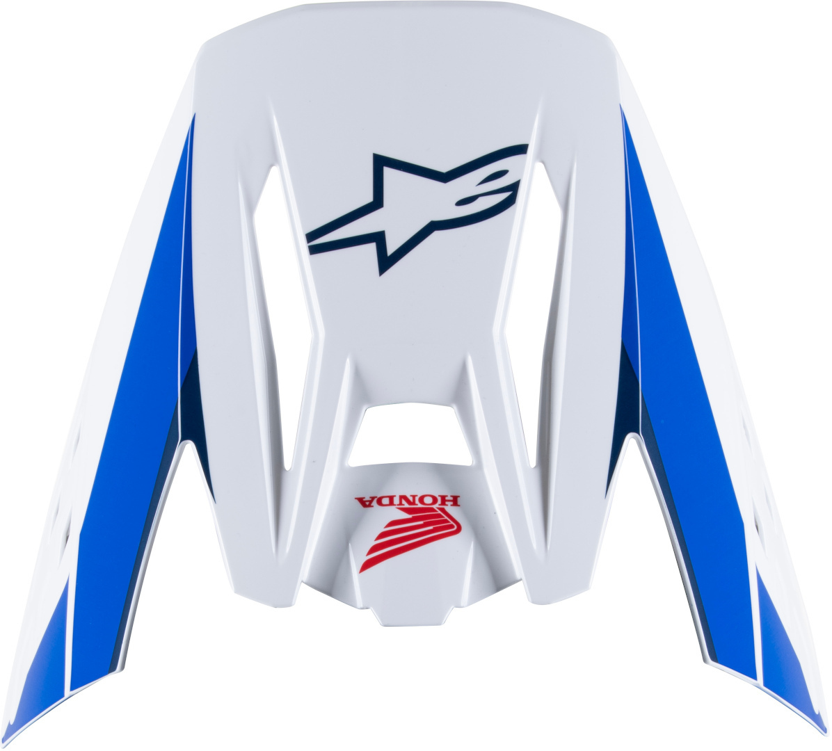 Alpinestars Unisex White Red Blue S-M5 Helmet Peak, White-Red-Blue