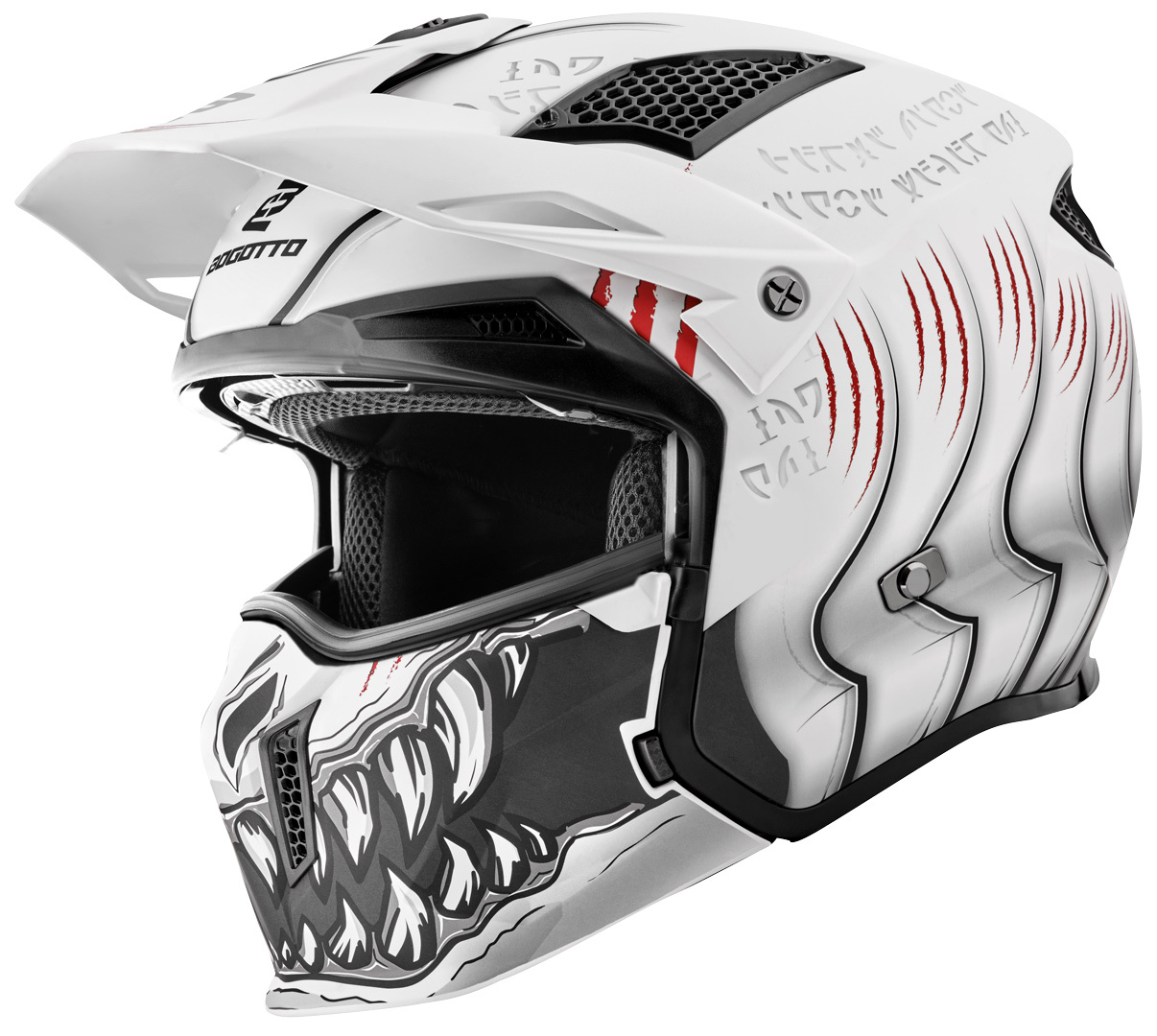 Side view of Bogotto Radic Waheela 22.06 Helmet, white, Size L for Men