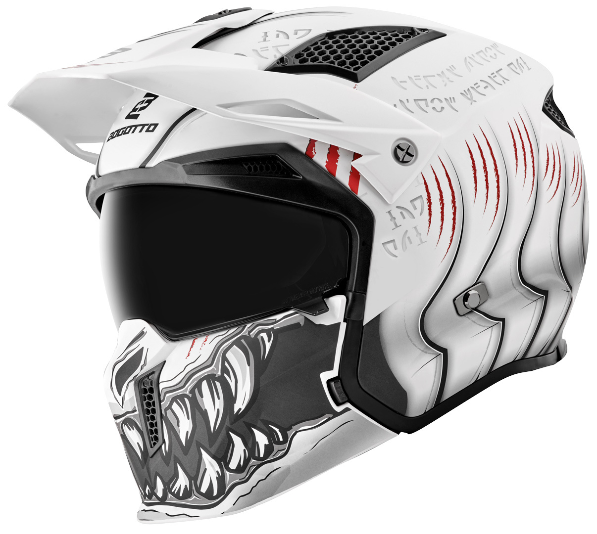 Side view of Bogotto Radic Waheela 22.06 Helmet, white, Size L for Men