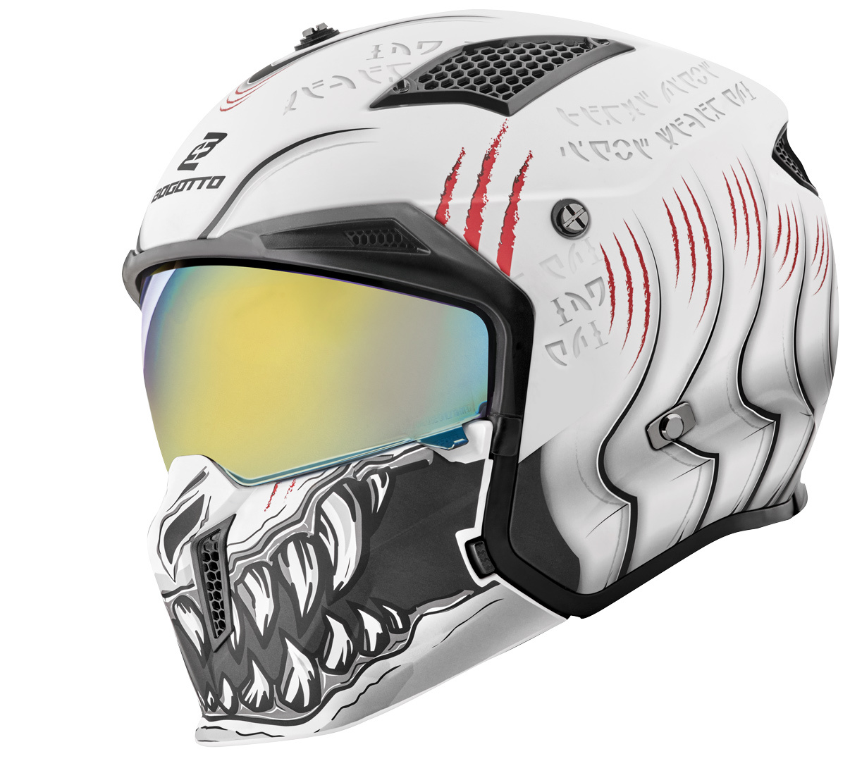 Side view of Bogotto Radic Waheela 22.06 Helmet, white, Size L for Men