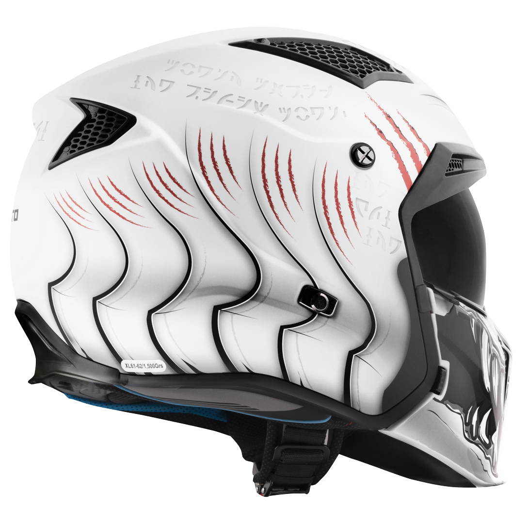 Side view of Bogotto Radic Waheela 22.06 Helmet, white, Size L for Men