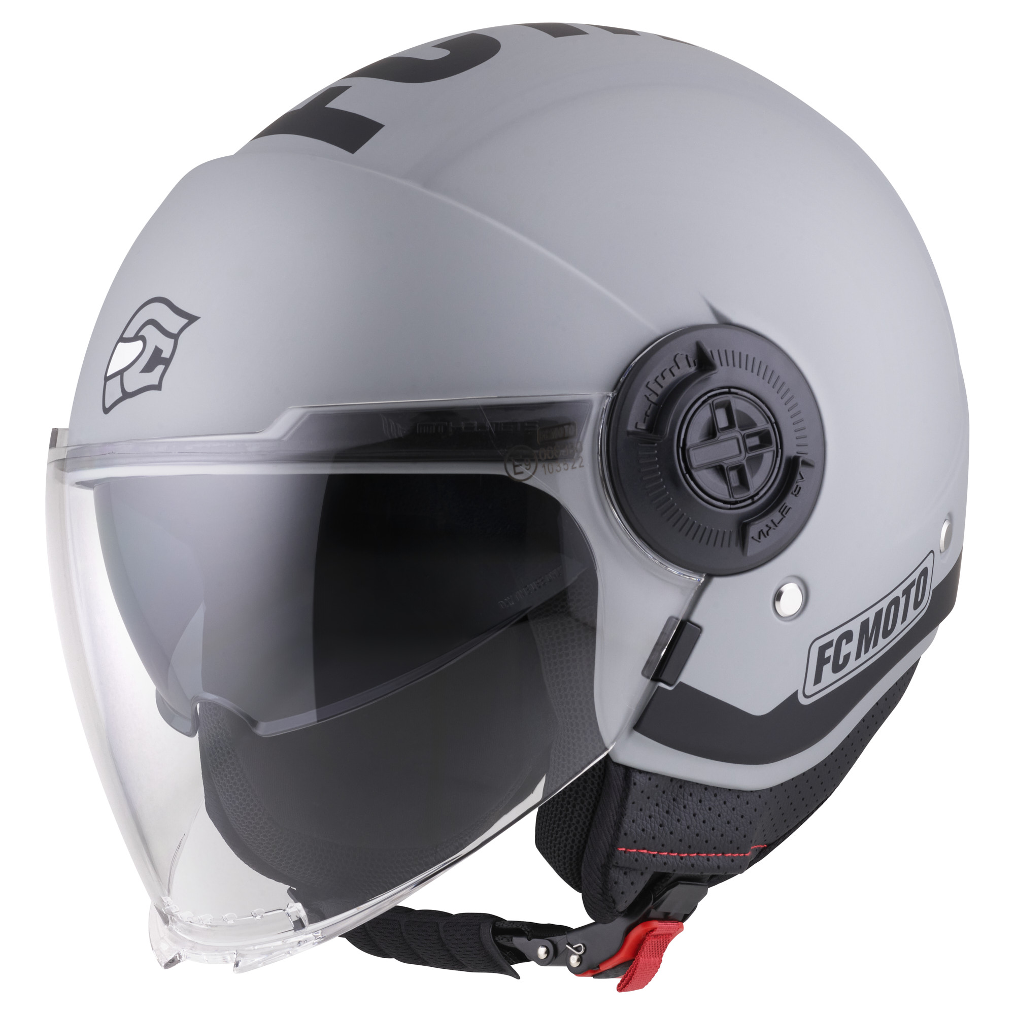 FC-Moto Ralgo Casque jet, noir-gris, taille XL pour Hommes