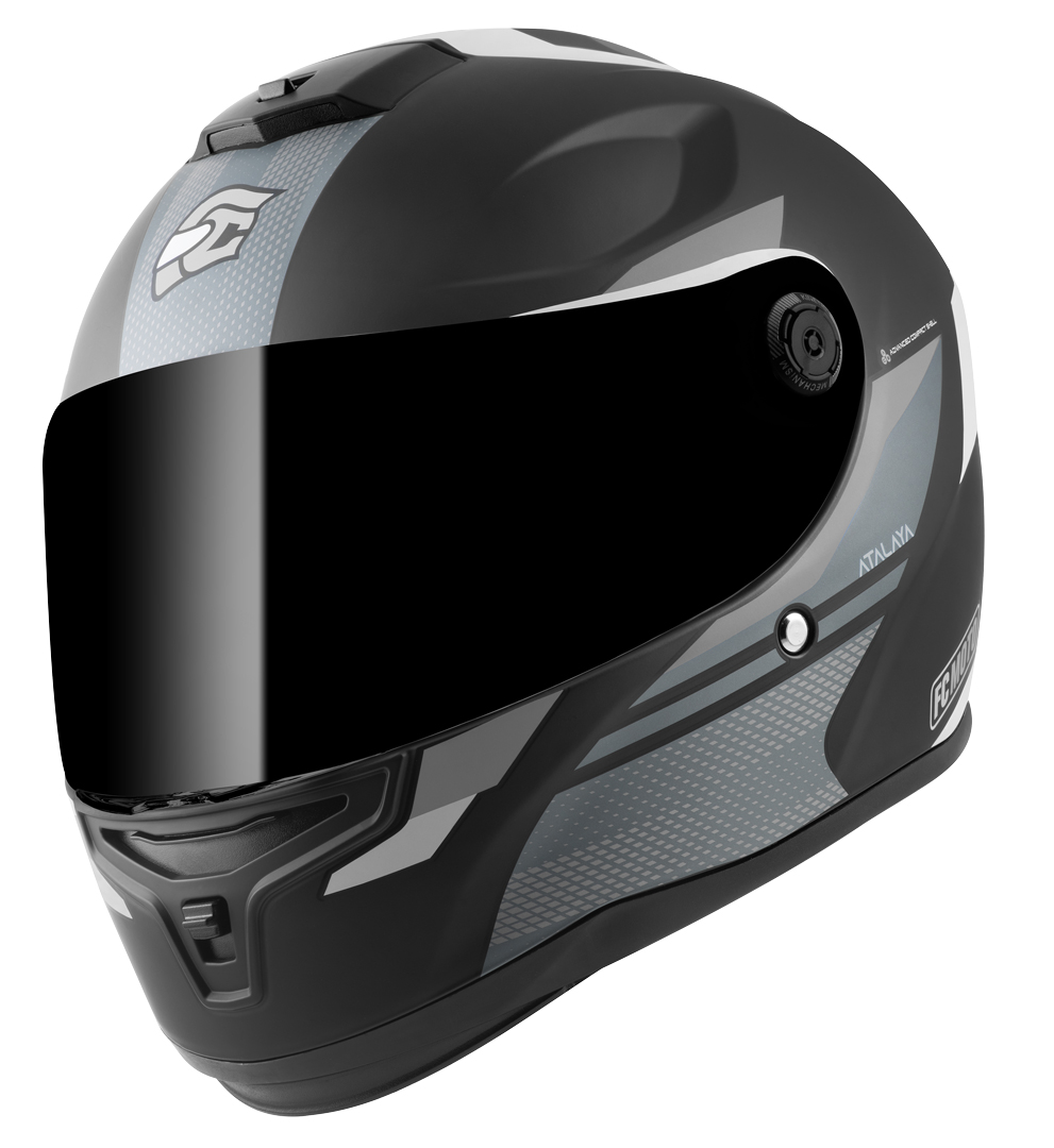 FC-Moto FF114B Zeron Casque, noir-gris-blanc, taille XS pour Hommes