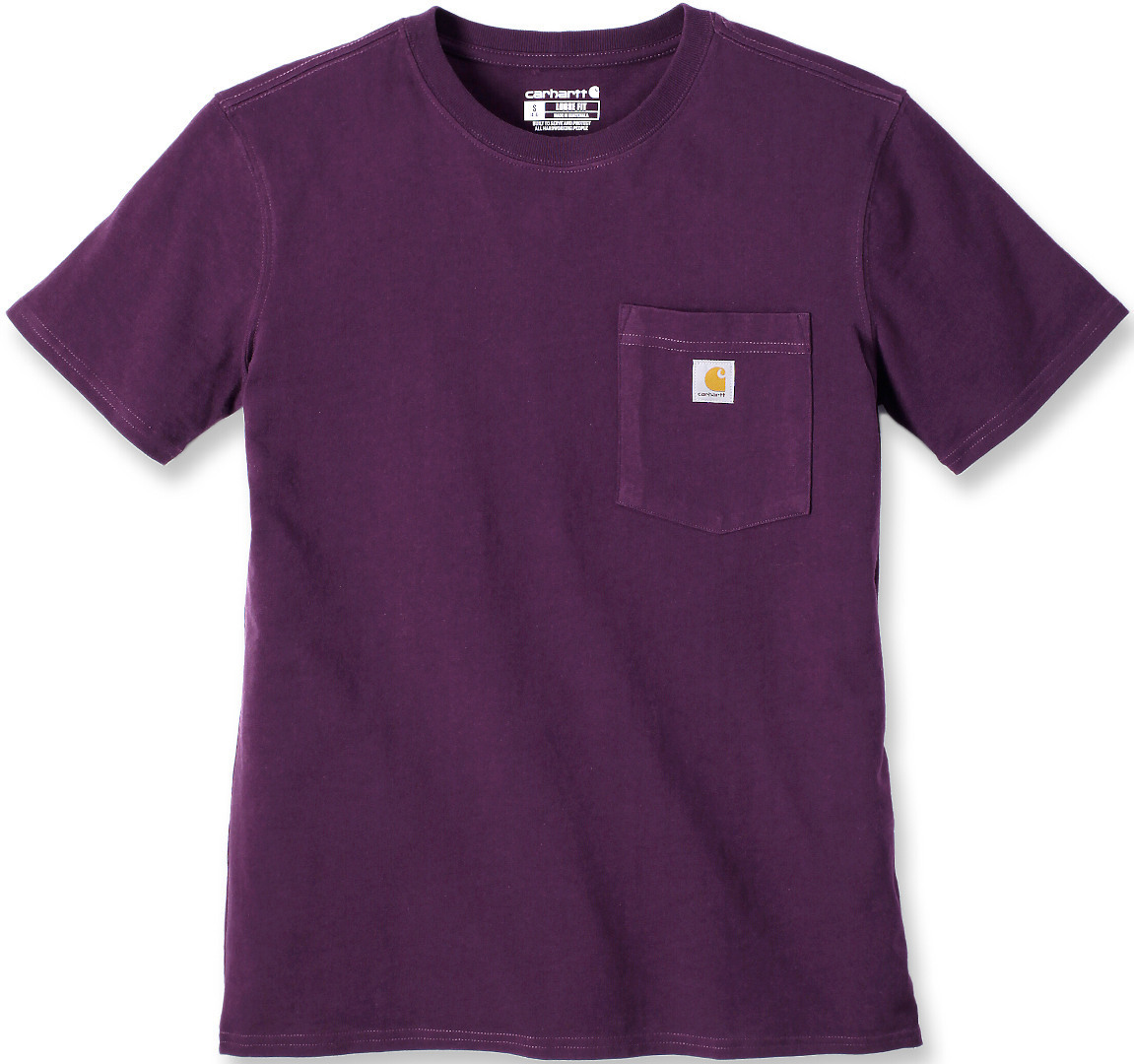 Carhartt Loose Fit Heavyweight Short-Sleeve Pocket 2024 Футболка Темно-фиолетовый S 