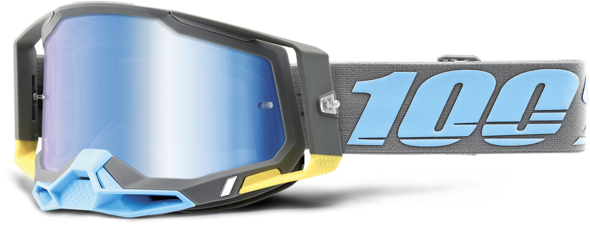 100% Racecraft II Trinidad Motocross Goggles, grey-blue for Men-image-814126317