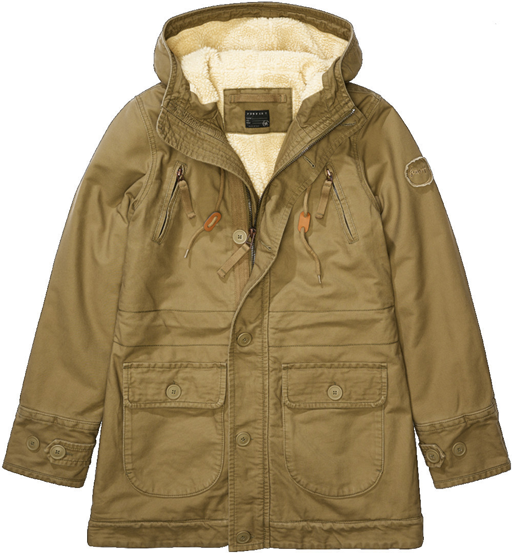 Brandit Forvert Fiss Ladies Textile Parka, green-brown, Size M for Women