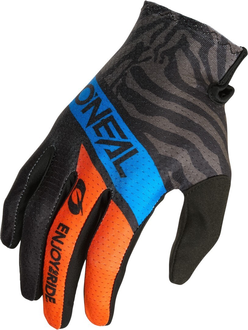 Oneal Men's Black Blue Orange Matrix Shocker Motocross Gloves, Black-Blue-Orange, For Men Medium