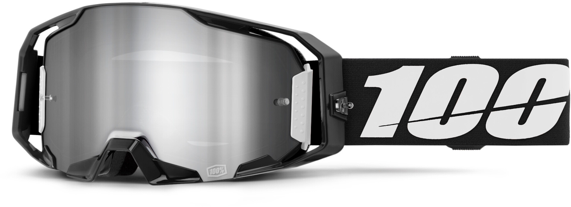 100% ARmatic Motocross Goggles, black-white for Men-image-766848607