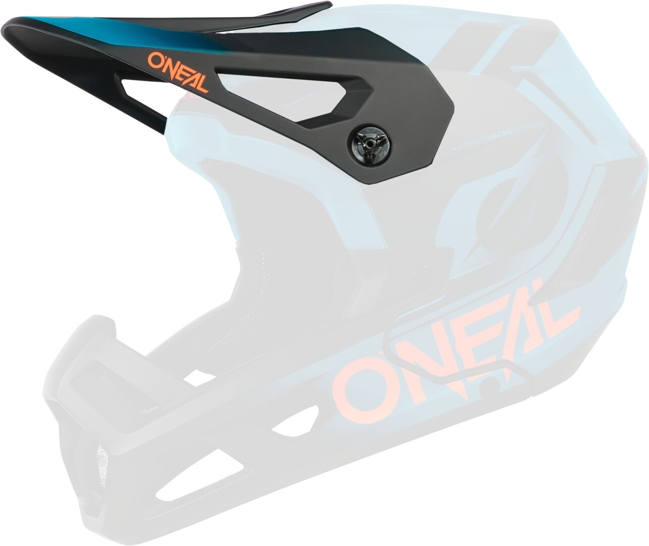 Oneal SL1 Strike Helmet Peak, black-blue for Men-image-1416979513