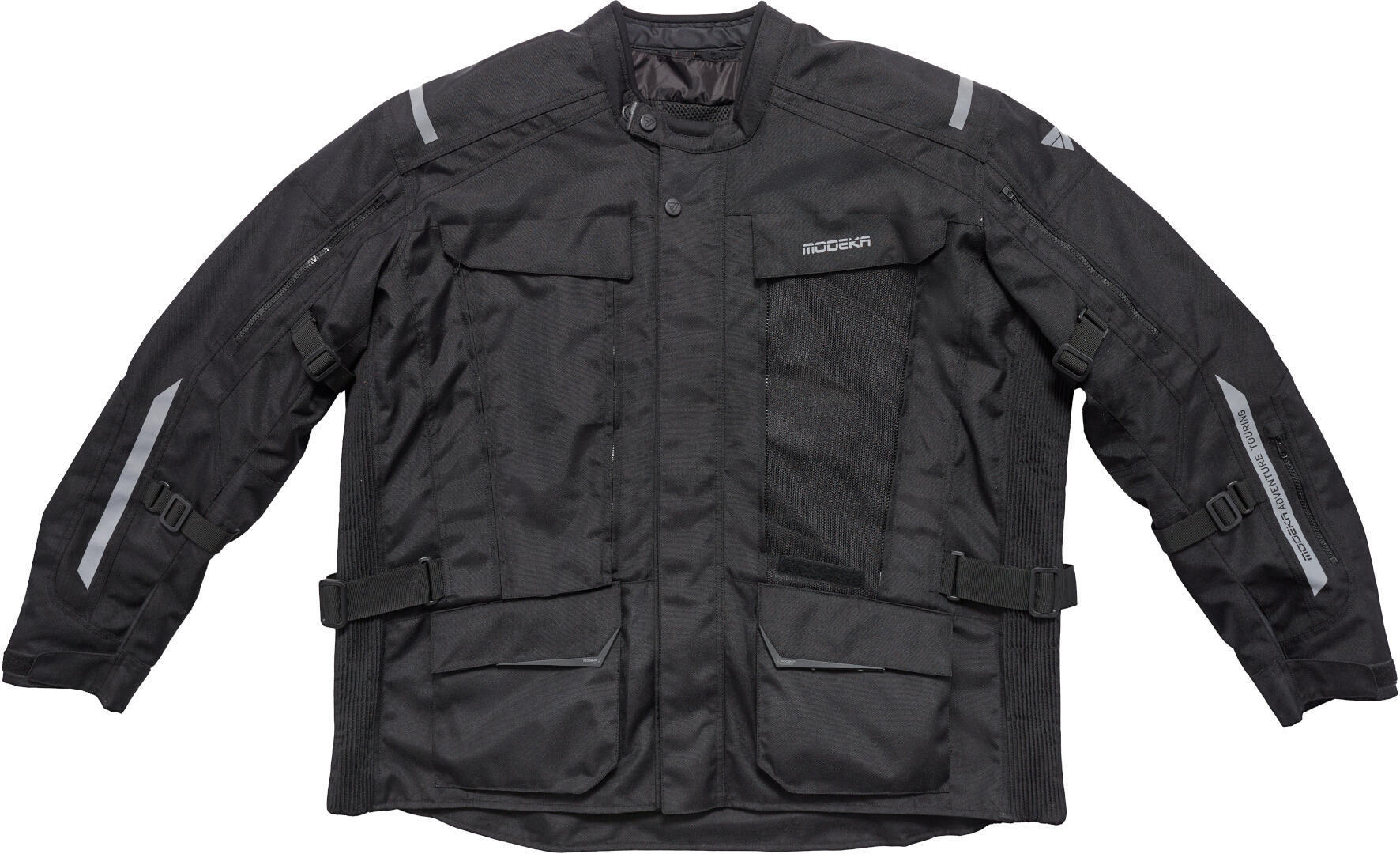 Modeka Varus Plus Veste textile de moto imperméable, noir, taille 12XL pour Hommes