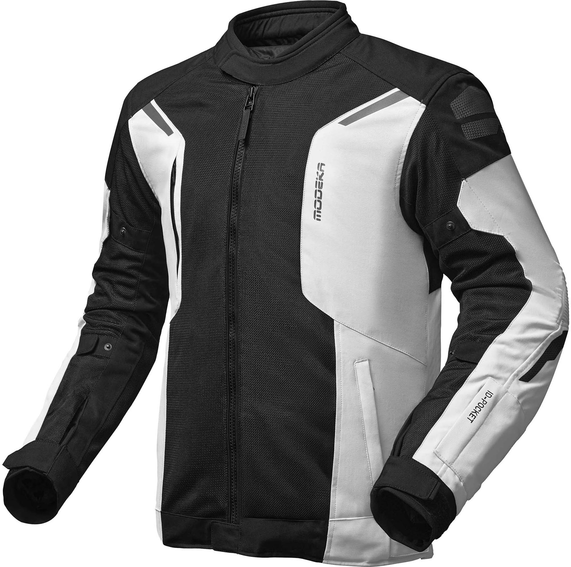 Modeka Khao Air Ii Waterproof Motorcycle Textile Jacket, Black-Grey, Size 2XL For Men