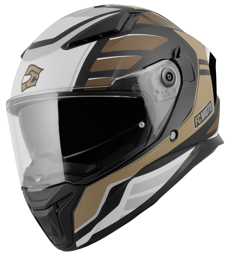 FC-Moto FF130SV Cavion Шлем Черный матовый/коричневый S 