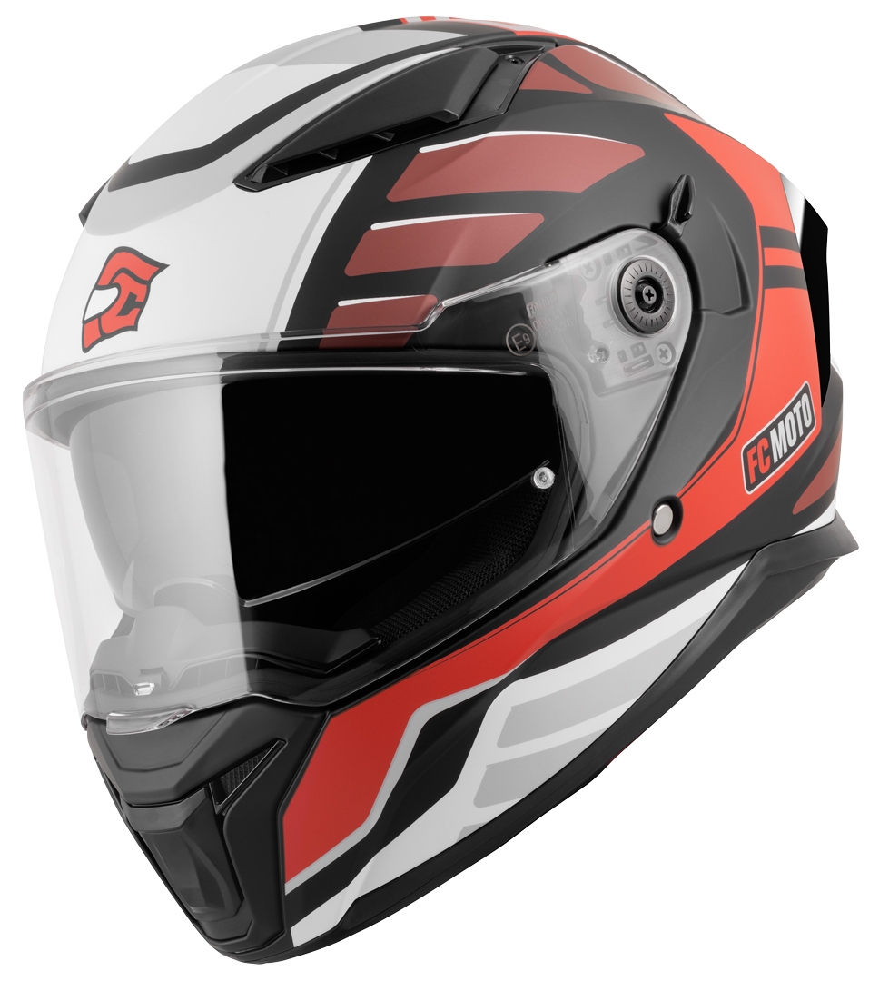 FC-Moto FF130SV Cavion Шлем Черный матовый/Красный S 