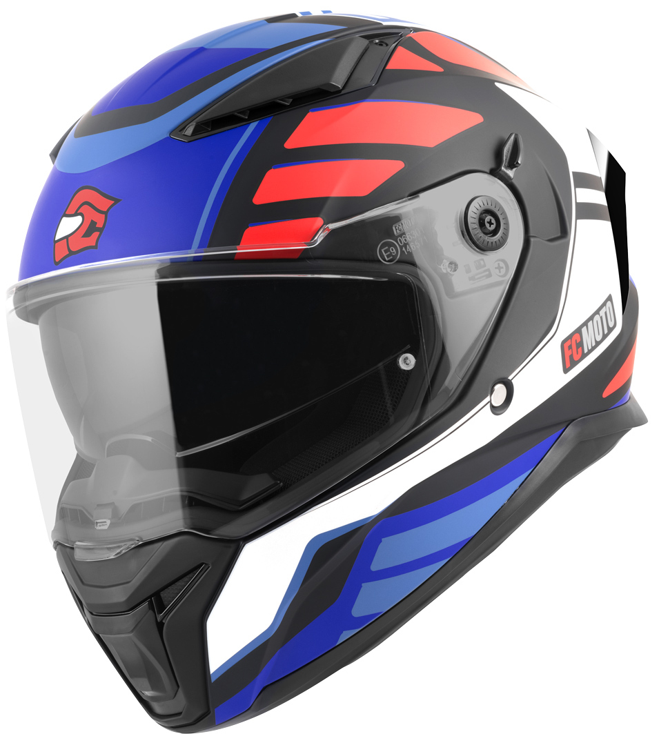 FC-Moto FF130SV Cavion Шлем Черный матовый/красный/синий L 