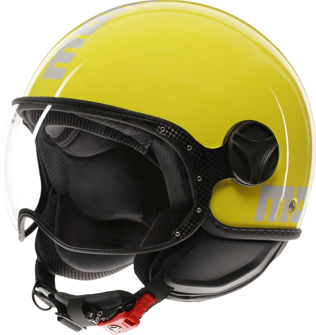 MOMO FGTR Classic Candy Jet Helmet, yellow, Size S for Men-image-962781896