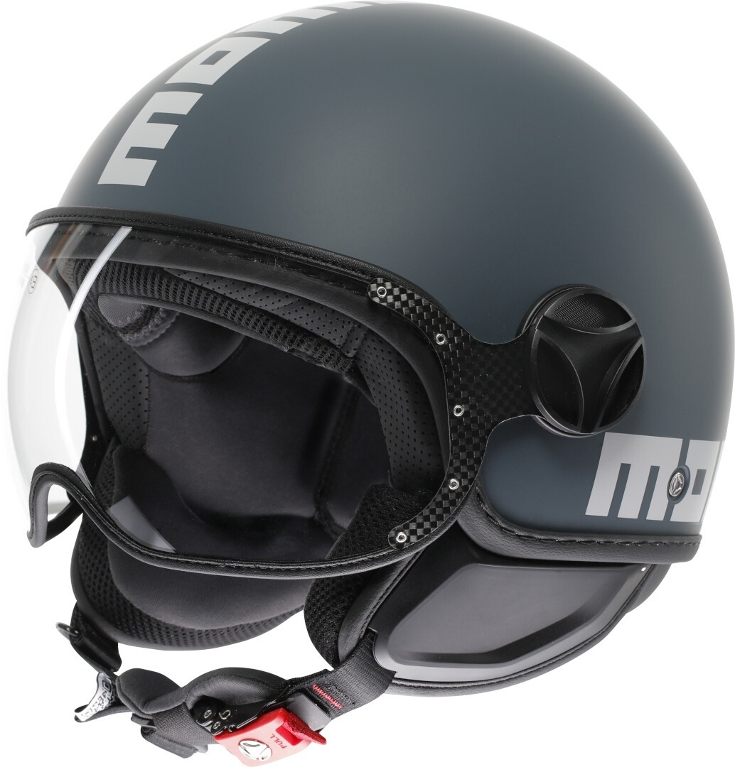 MOMO FGTR Classic Candy Jet Helmet, green-blue, Size S for Men