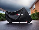 VECTOR H2O Indendørs / Udendørs Beskyttelsesbetræk til Motorcykel / Scooter med Forrude - Sort - L