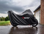 VECTOR H2O Indendørs / Udendørs Beskyttelsesbetræk til Motorcykel / Scooter med Topboks og Forrude - Sort - L