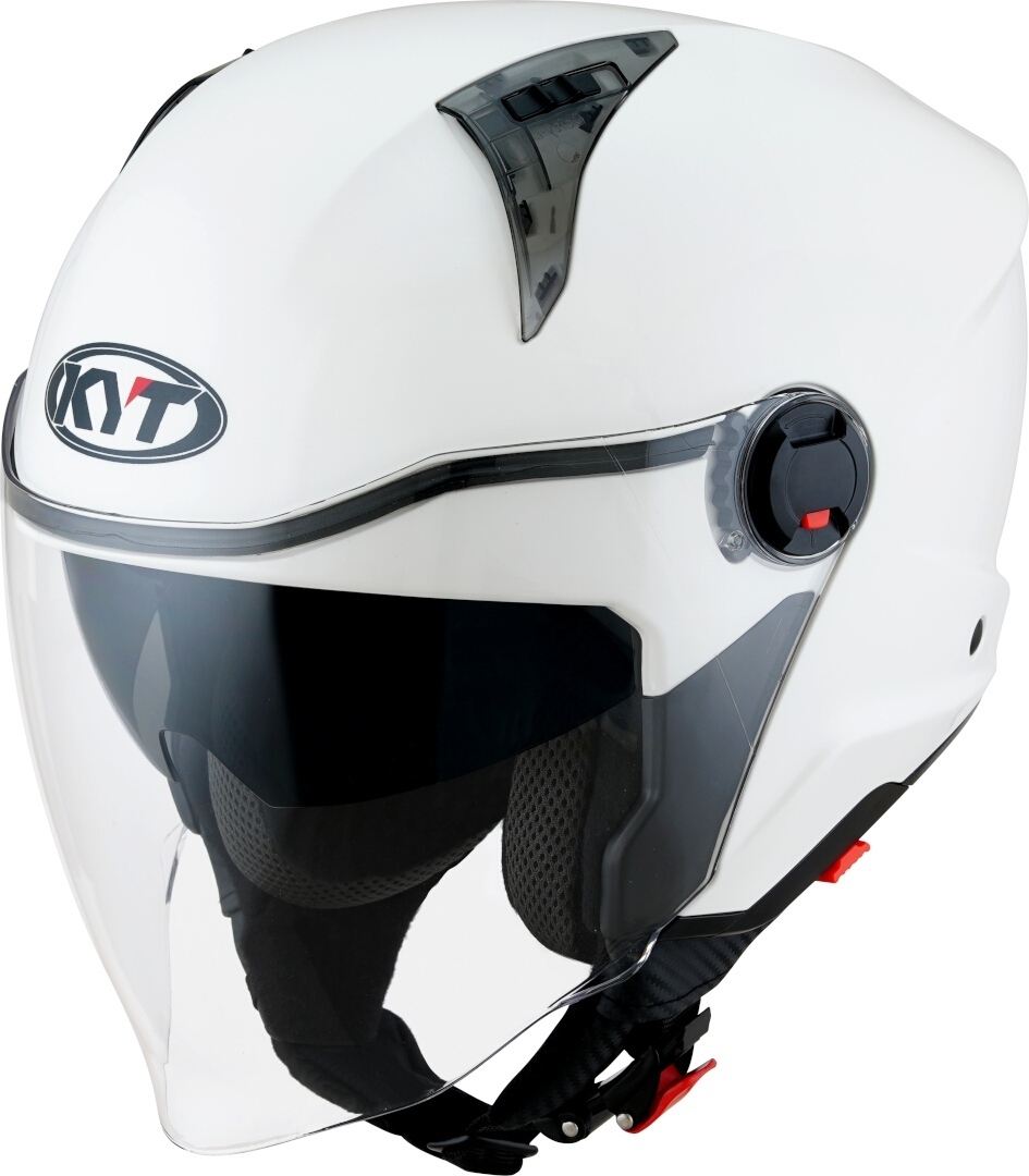 Kyt Men's White D-City Plain Jet Helmet, For Large