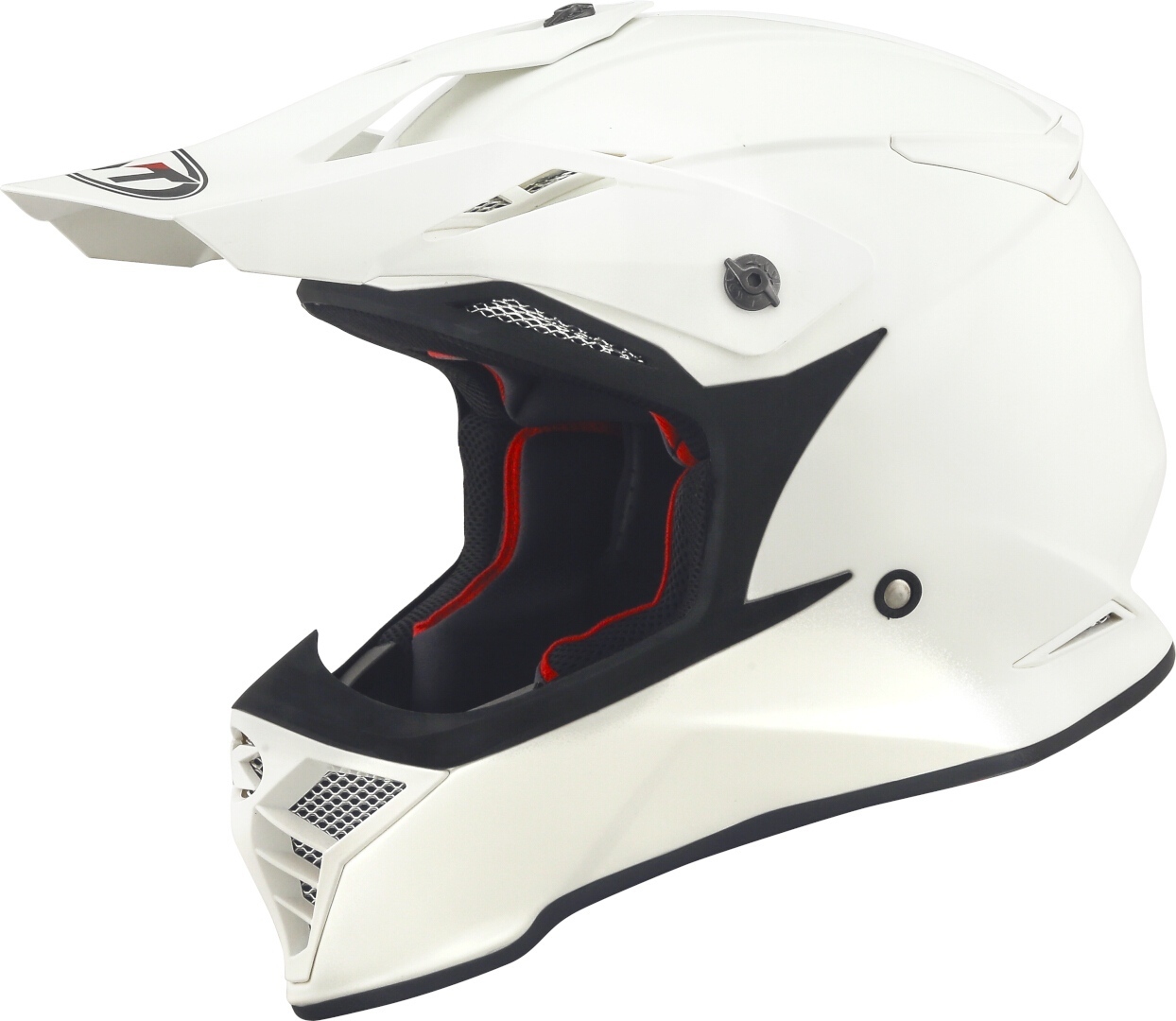 KYT Skyhawk Plain Casque de motocross, blanc, taille 2XL pour Hommes