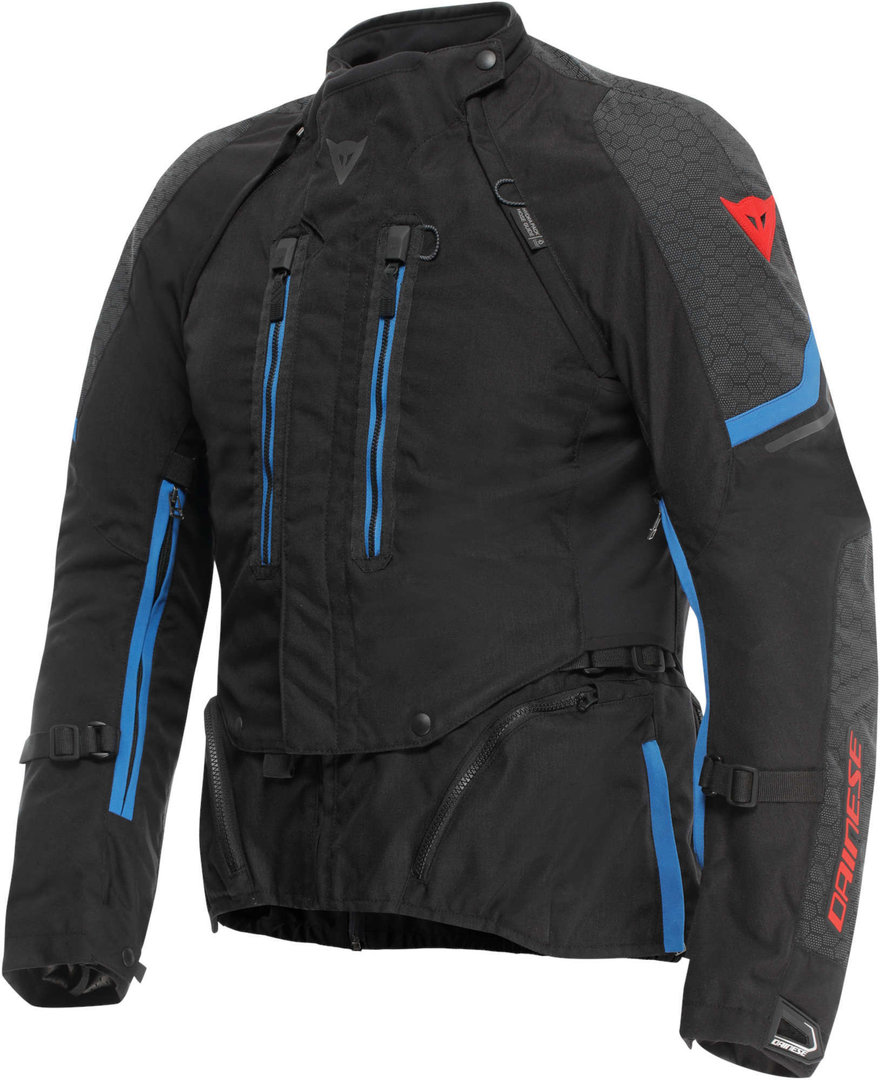 Dainese Super Adventure Absoluteshell водонепроницаемая мотоциклетная текстильная куртка Черный/Синий 56 