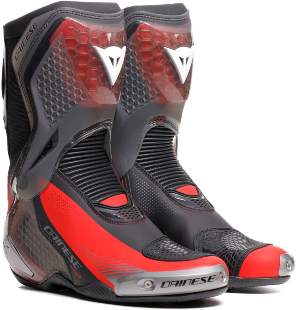Dainese Torque 4 S Мотоциклетные ботинки Черный/Красный 48 