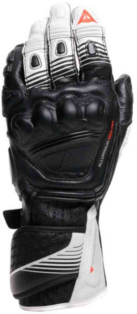 Dainese Fiero Metal Мотоциклетные перчатки Черный/Белый XS 