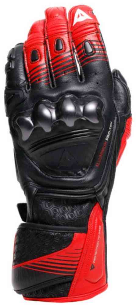 Dainese Fiero Metal Мотоциклетные перчатки Черный/Красный XS 