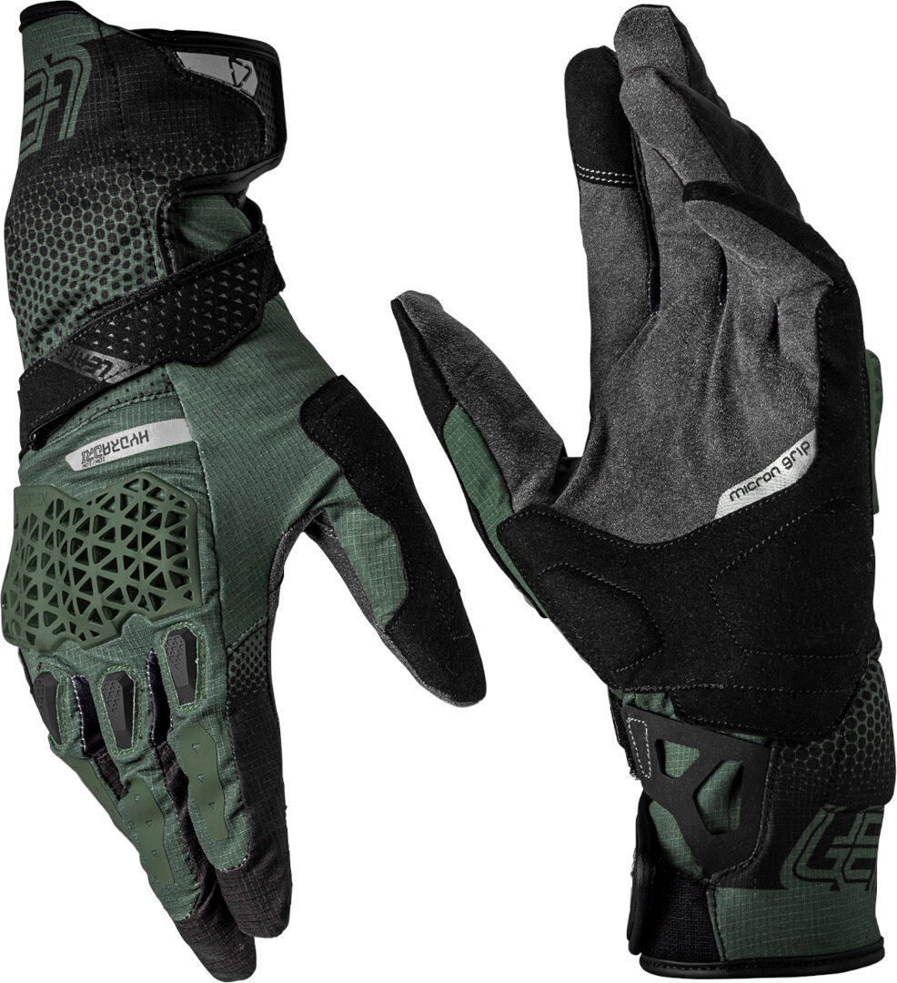 Leatt ADV Hydradri 5.5 водонепроницаемые мотоциклетные перчатки черный/оливковый XS 
