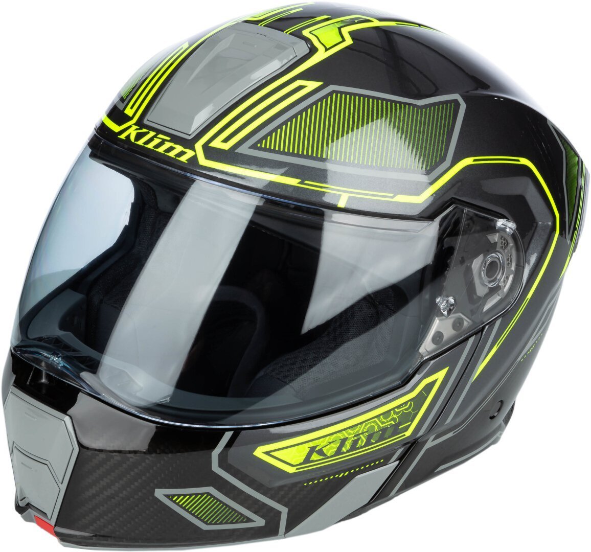 Klim GT1 Expedition Carbon Helmet, Black-Yellow, Size 2XL For Men