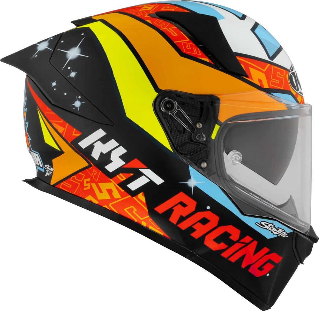 Side view of KYT R2R Max Masia 2022 Replica Helmet, multicolored, Size 2XL for Men