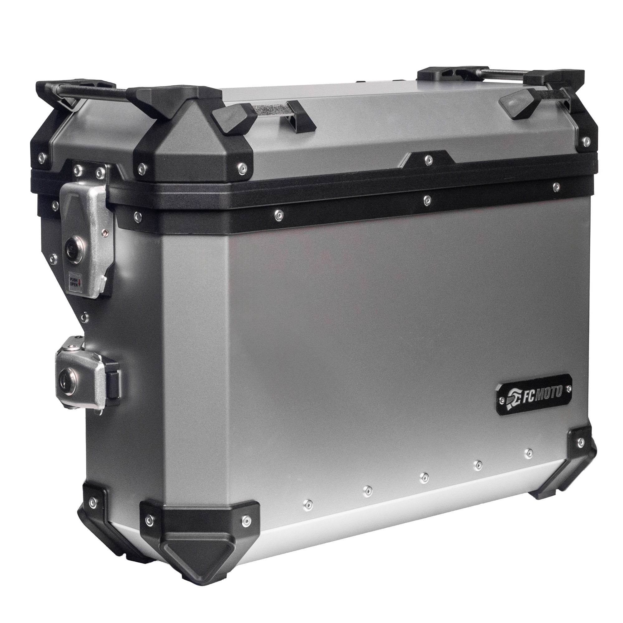 FC-Moto Terreno EVO 36 L Alu Valise latérale droite avec découpe, gris-argent