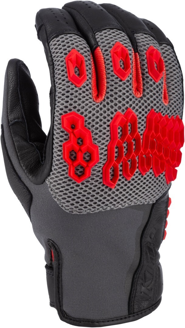 Klim Baja S4 2025 perforated Mesh Leather/Textile Enduro Motorcycle Gloves Perforeret mesh læder / tekstil enduro motorcykelhandsker