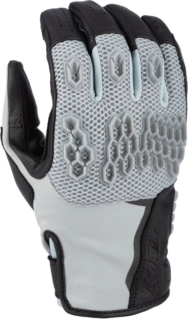 Klim Baja S4 2025 perforated Mesh Leather/Textile Enduro Motorcycle Gloves Perforated Mesh Leather/Textile Enduro Motorcycle Gloves, black-grey, Size XL for Men-image-967143731