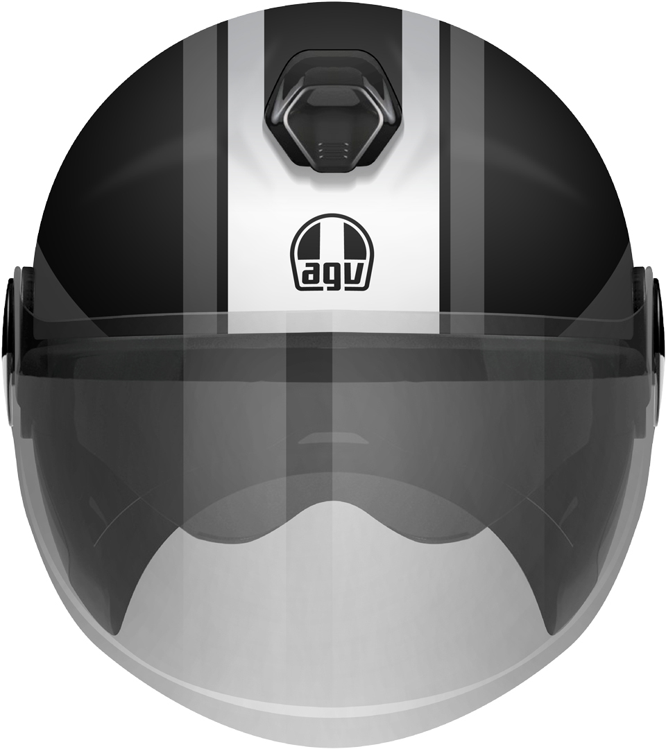 AGV Eteres Mondello Jet Helm, zwart-grijs, afmeting S voor man