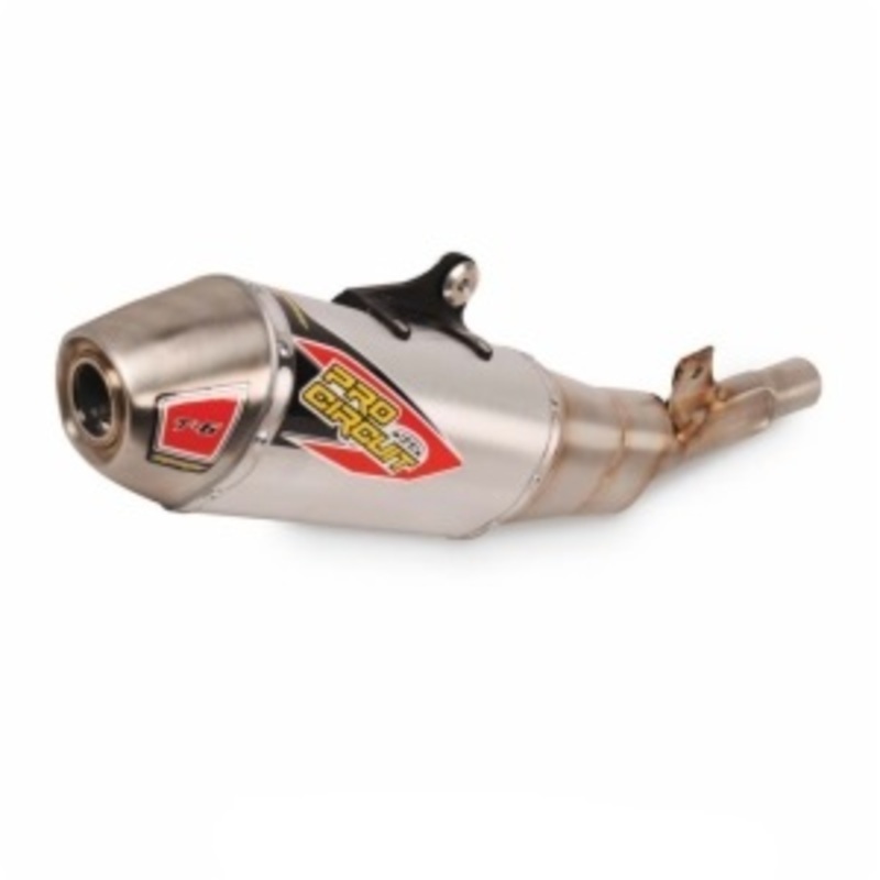 PRO CIRCUIT T-6 Silencer- Stainless Steel/Stainless Steel End Cap