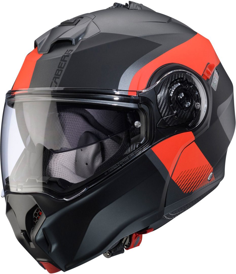 Caberg Duke Evo Indy Helmet, Grey-Red, Size Xl For Men
