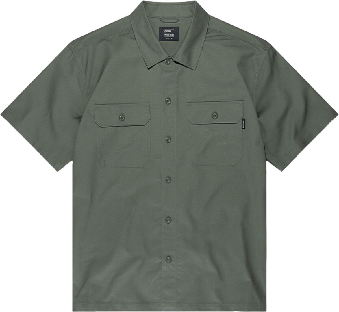 Vintage Industries Dexter Chemise, vert, taille 2XL pour Hommes