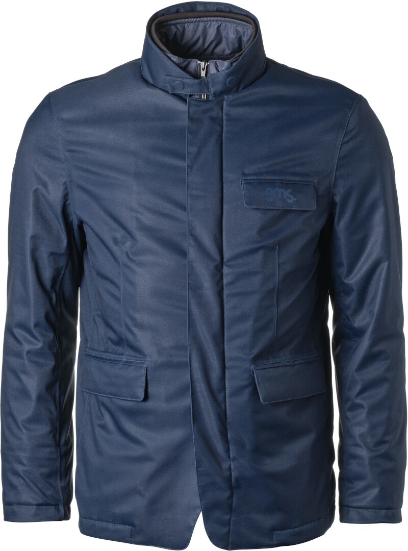 GMS Diemer WP Veste textile de moto imperméable, bleu, taille L pour Hommes
