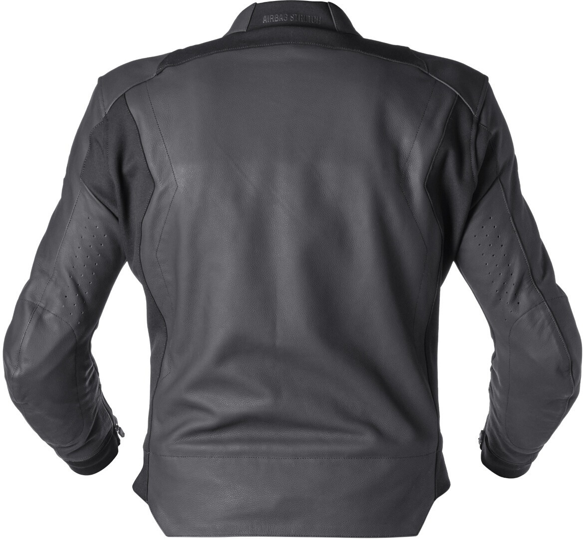 Side view of GMS GS-1 Motorcycle Leather Jacket, black, Size 3XL 58 for Men
