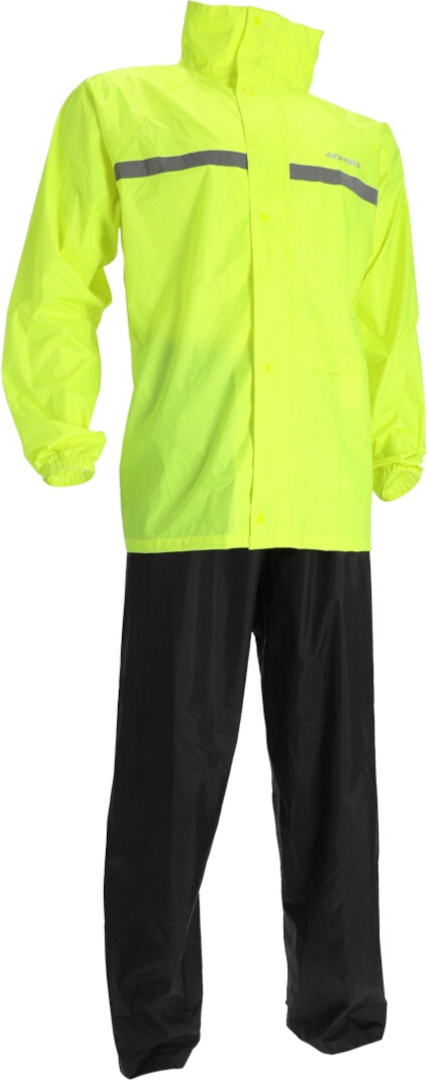 Acerbis Line 2-PC Motocyklowy zestaw przeciwdeszczowy, czarny-żółty, Rozmiar S