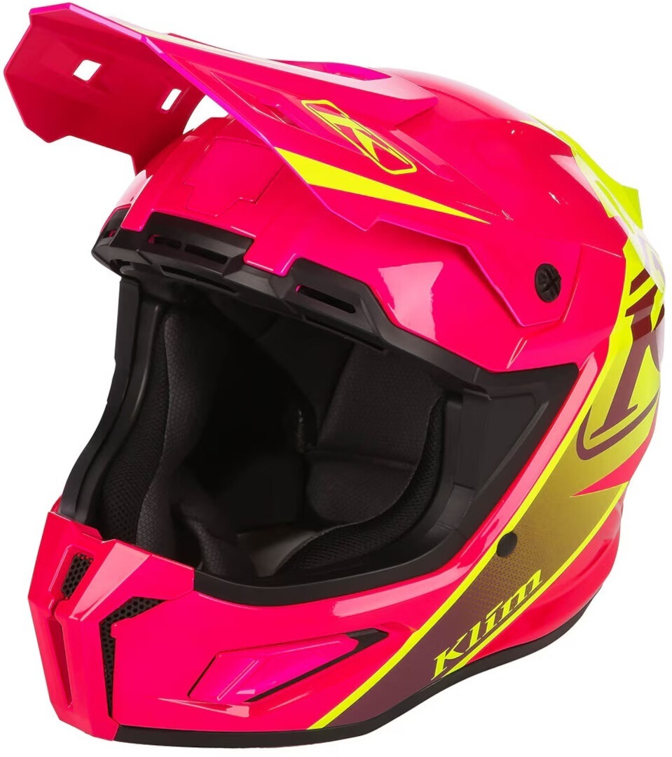 Klim T1 Freeride Шлем для снегохода розовый/жёлтый XL (60/61) 