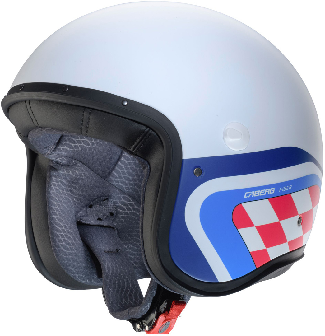 Caberg Freeride X Daytona Jet Helmet, White-Red-Blue, Size M For Men