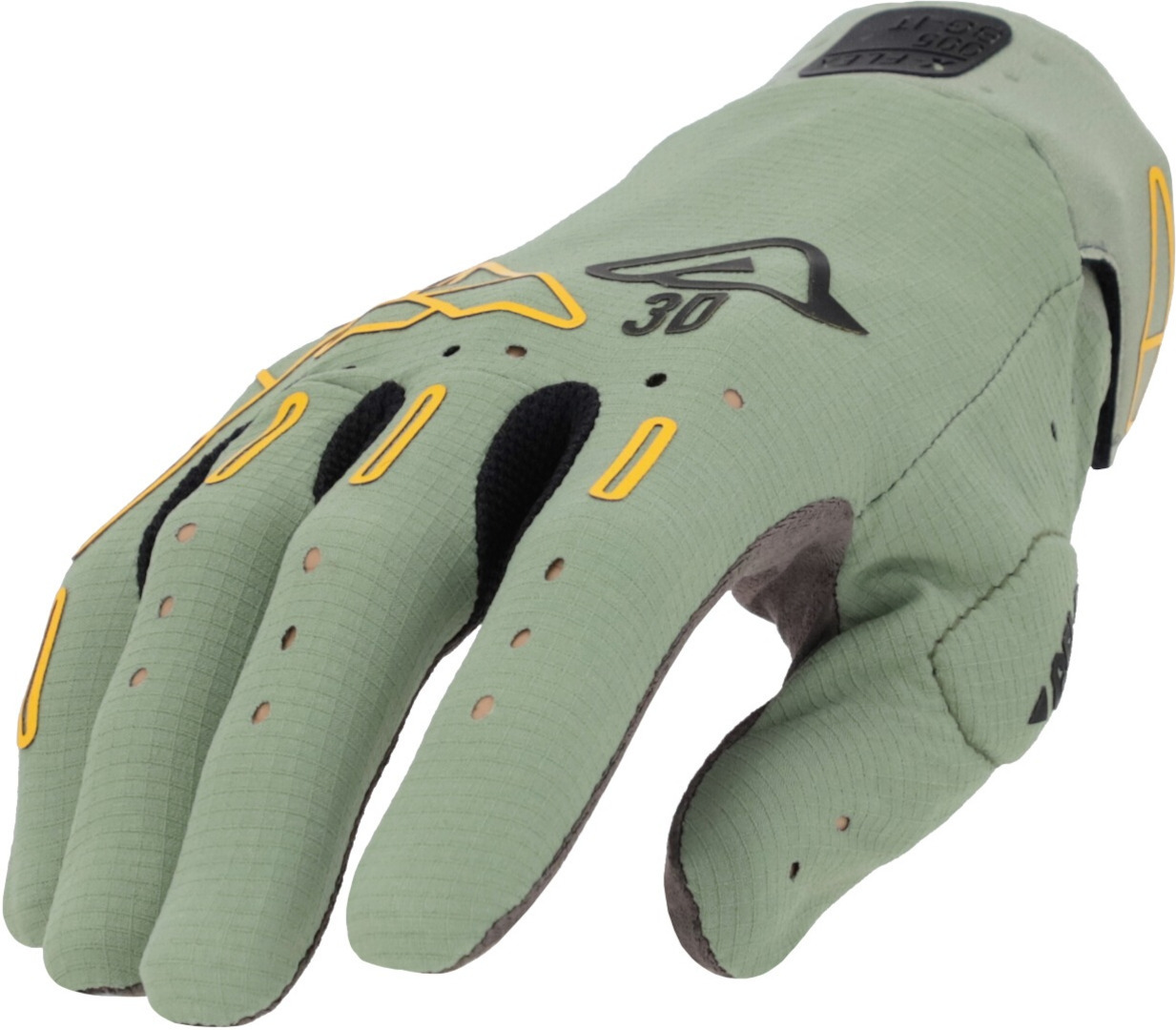 Acerbis X-Flex 2.0 Motocross Gloves, black-green, Size XL for Men-image-919559796