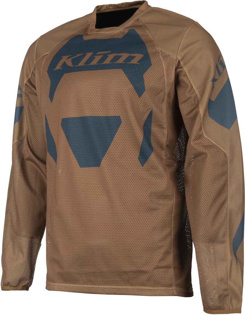 Klim Mojave 2025 Motocross Jersey, Blue-Brown, Size M For Men-image