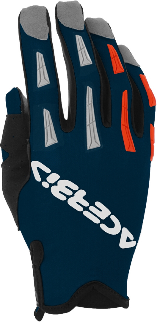 Side view of Acerbis MX X-P 2.0 Motocross Gloves, blue, Size M for Men
