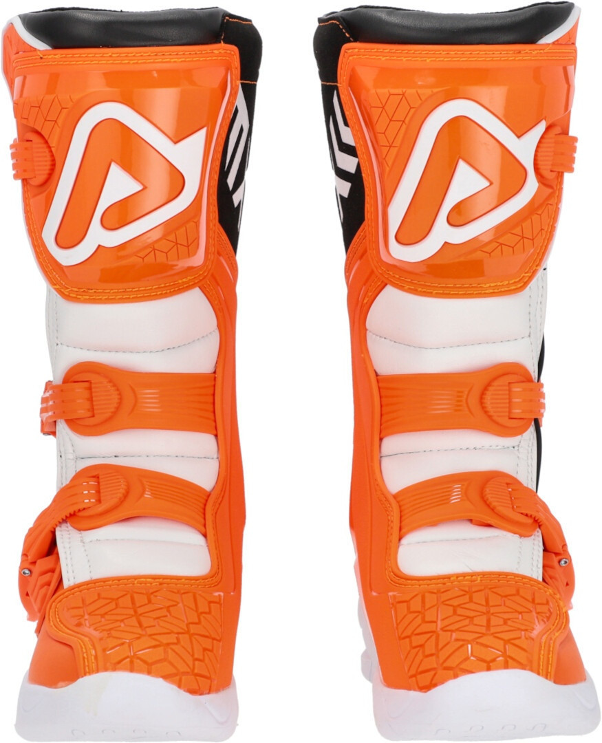 Photos - Motorcycle Boots ACERBIS X-Team JR Kids Motocross Boots, white-orange, Size 37 