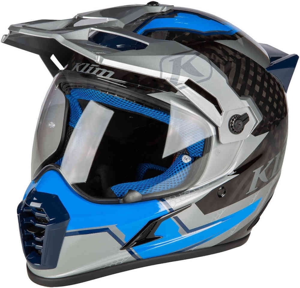 Klim Krios Pro Ventura Carbon ECE/DOT Шлем эндуро Серый/Синий XXL (63/64) 