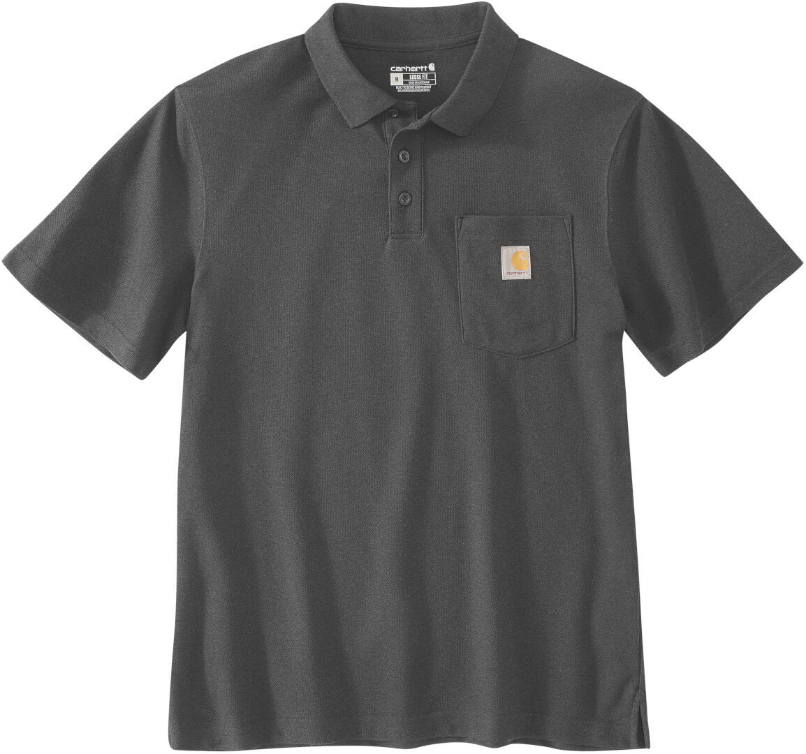 Carhartt Loose Fit Short-Sleeve Pocket Poloshirt, grijs, afmeting M voor man
