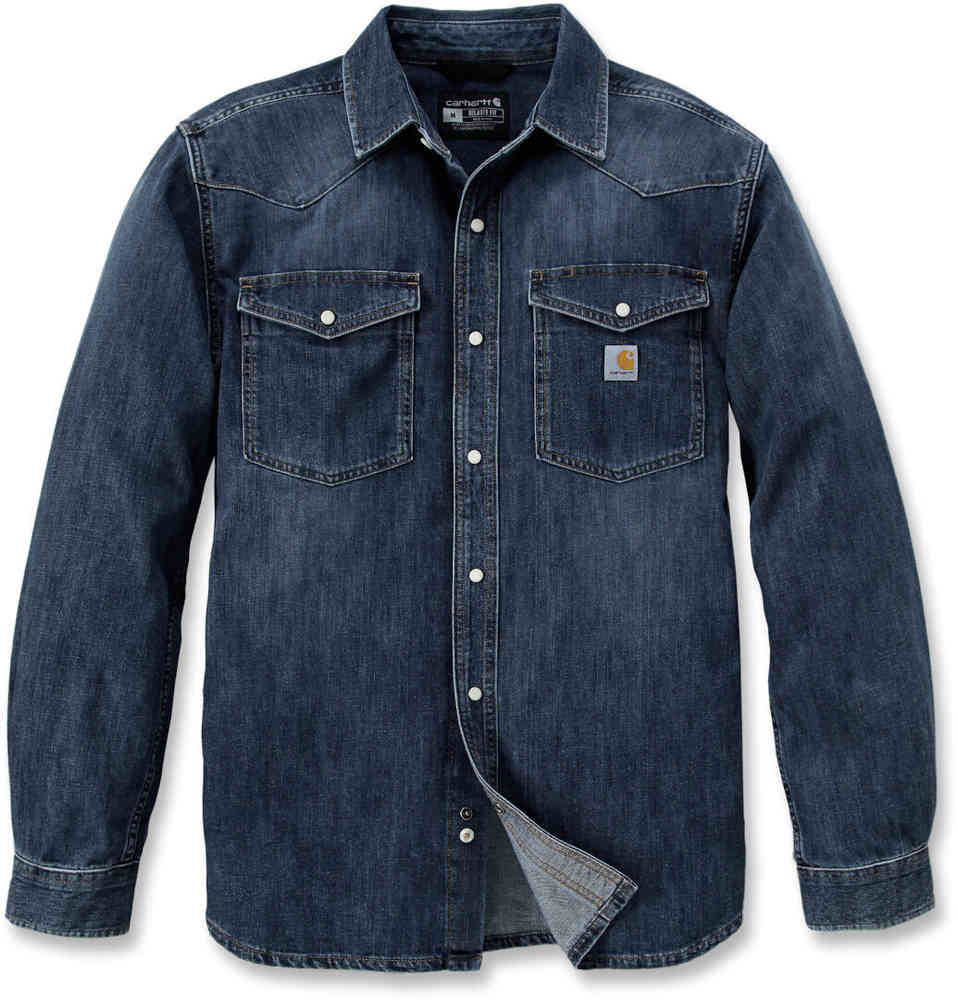 Carhartt Montana Relaxed Fit Denim Long-Sleeve Snap Front Рубашка